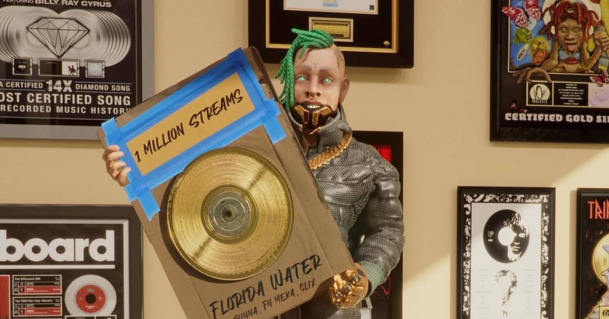 @fnmeka Instagram post as of August 2022, celebrating over 1 million song streams, days after the influencer signed a contract with Capitol Records