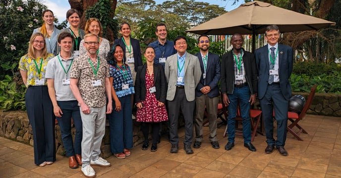 Dr Ridley, Dr Mair, and Prof McGowan with the IUCN delegation at the 26th meeting of the Subsidiary Body for Science, Technology and Technical Advice (SBSTTA26) to the UN Convention on Biological Diversity.