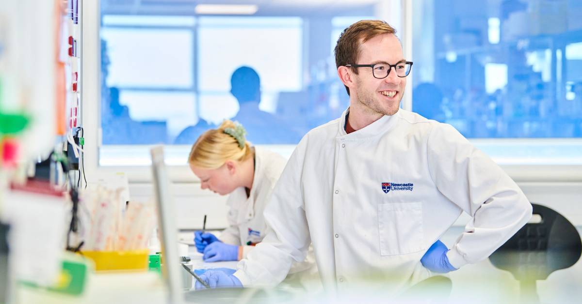 Researchers at work at the Newcastle University Centre for Cancer. 
