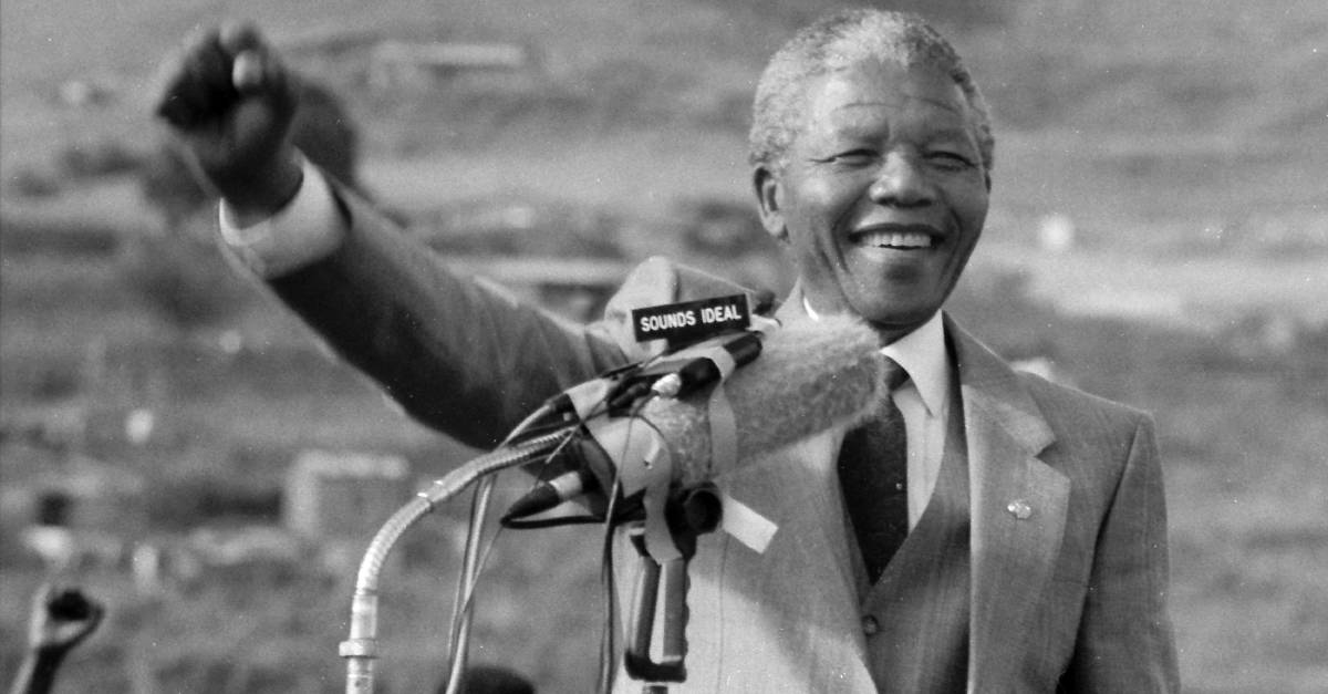 Image of Nelson Mandela.