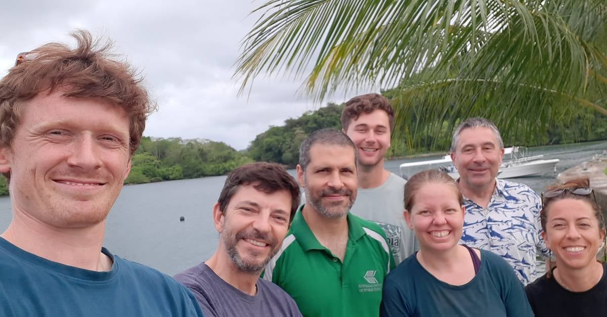 Some members of the Coralassist Lab team. Credit. Liam Lachs